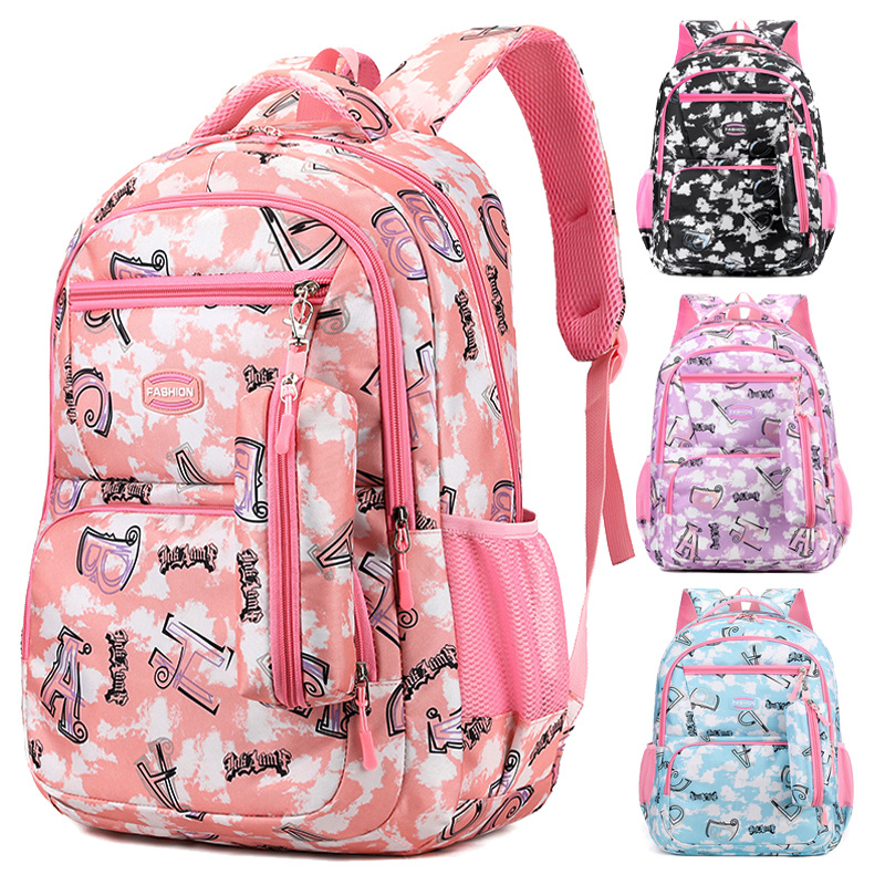School bag for girls and boys with matching pencil pouch