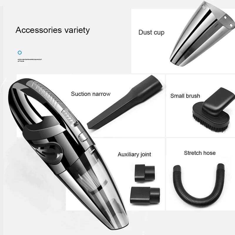 120W USB rechargeable handheld vacuum cleaner