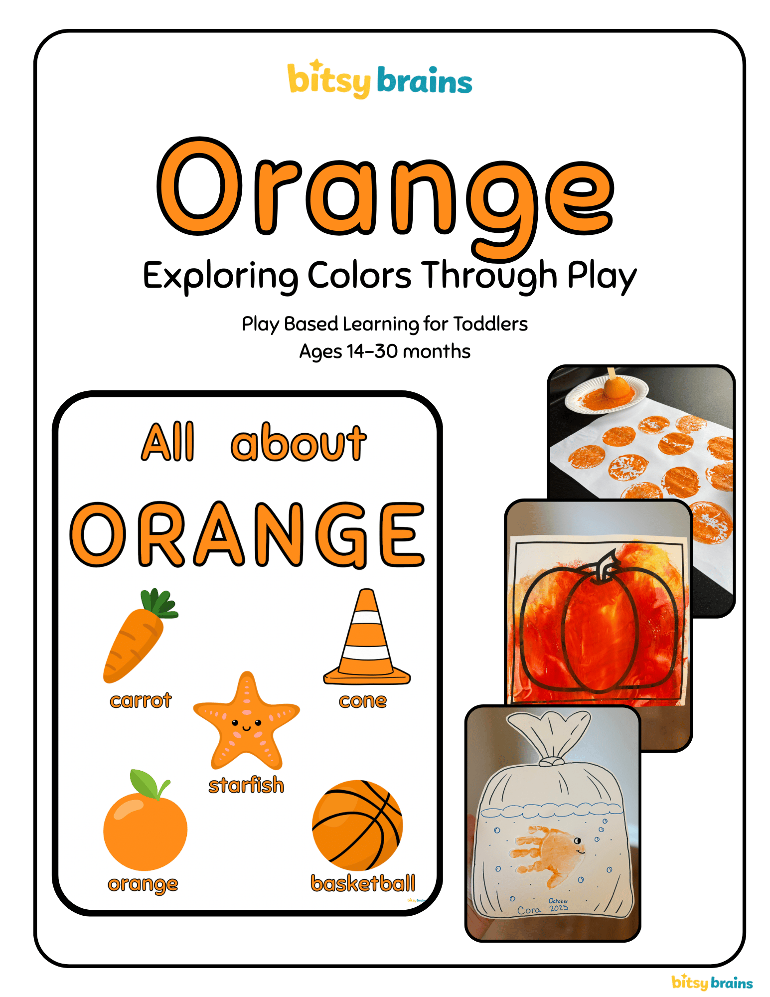Bitsy Brains Colors: Orange - Payhip