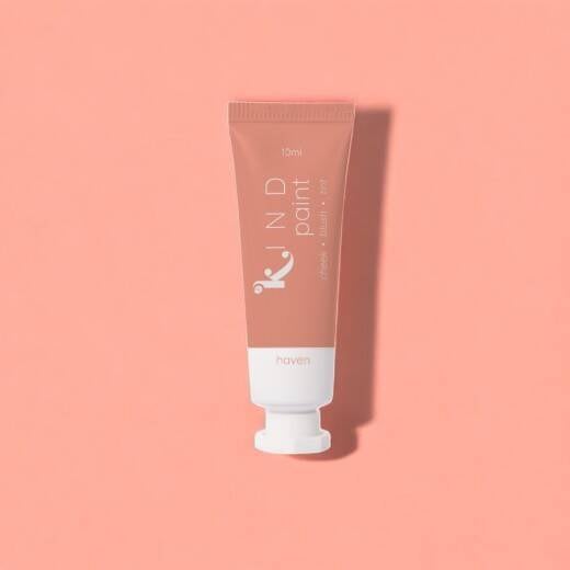 Vegan lip and cheek cream tint for natural flush look