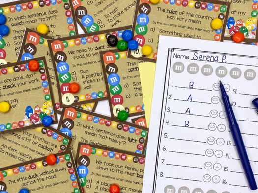 Multiple Meaning Words worksheets, activities & task cards | Homonyms activities