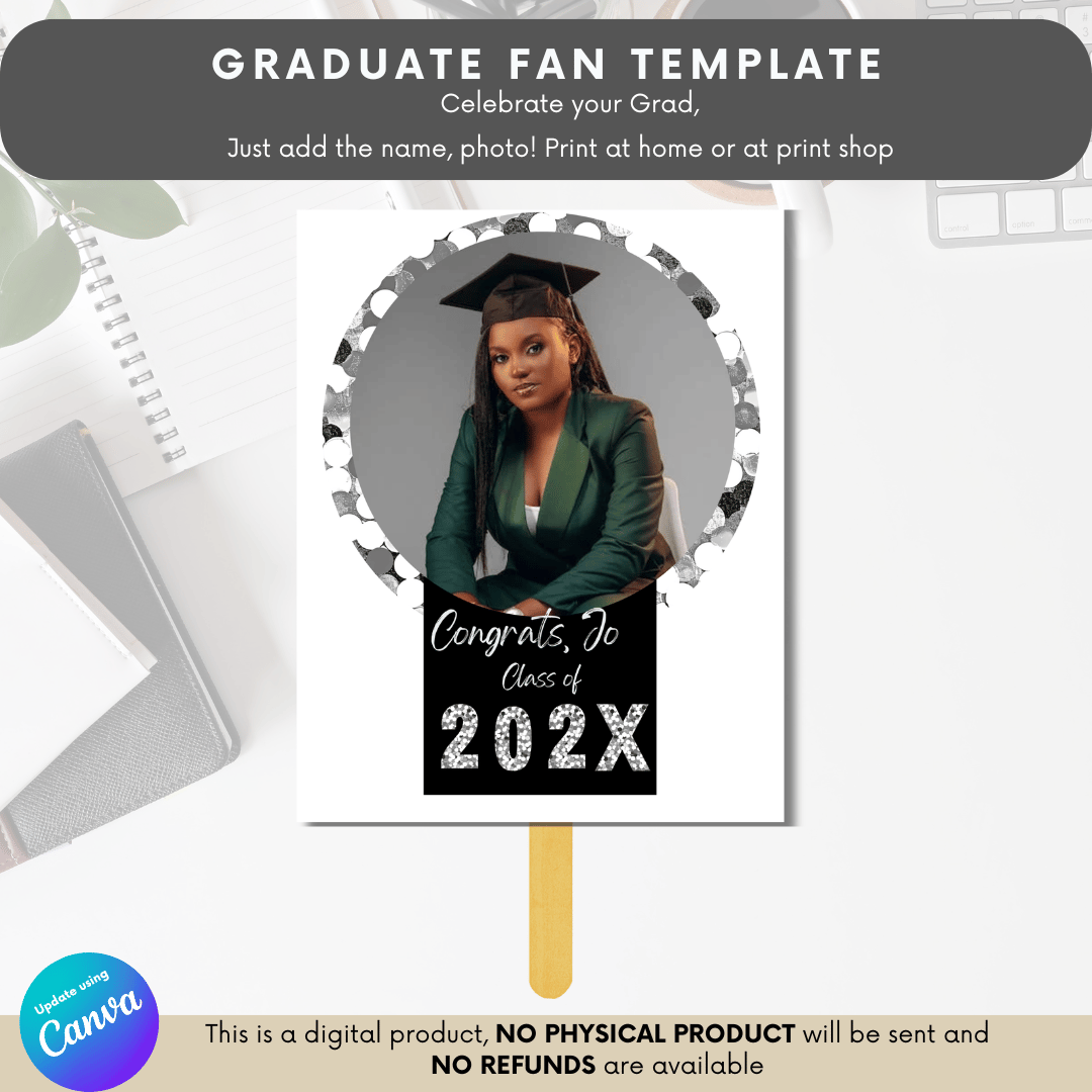 Graduate Fan Template - Style 5