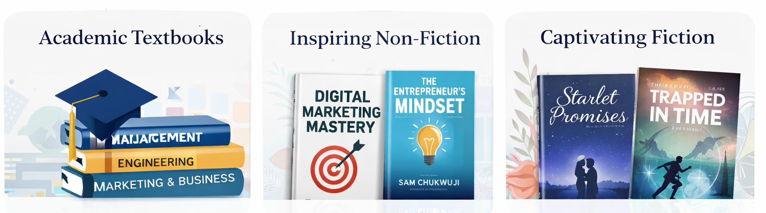 Explore knowledge and imagination at JM Books - Academic textbooks, inspiring non-fiction and captivating fiction.