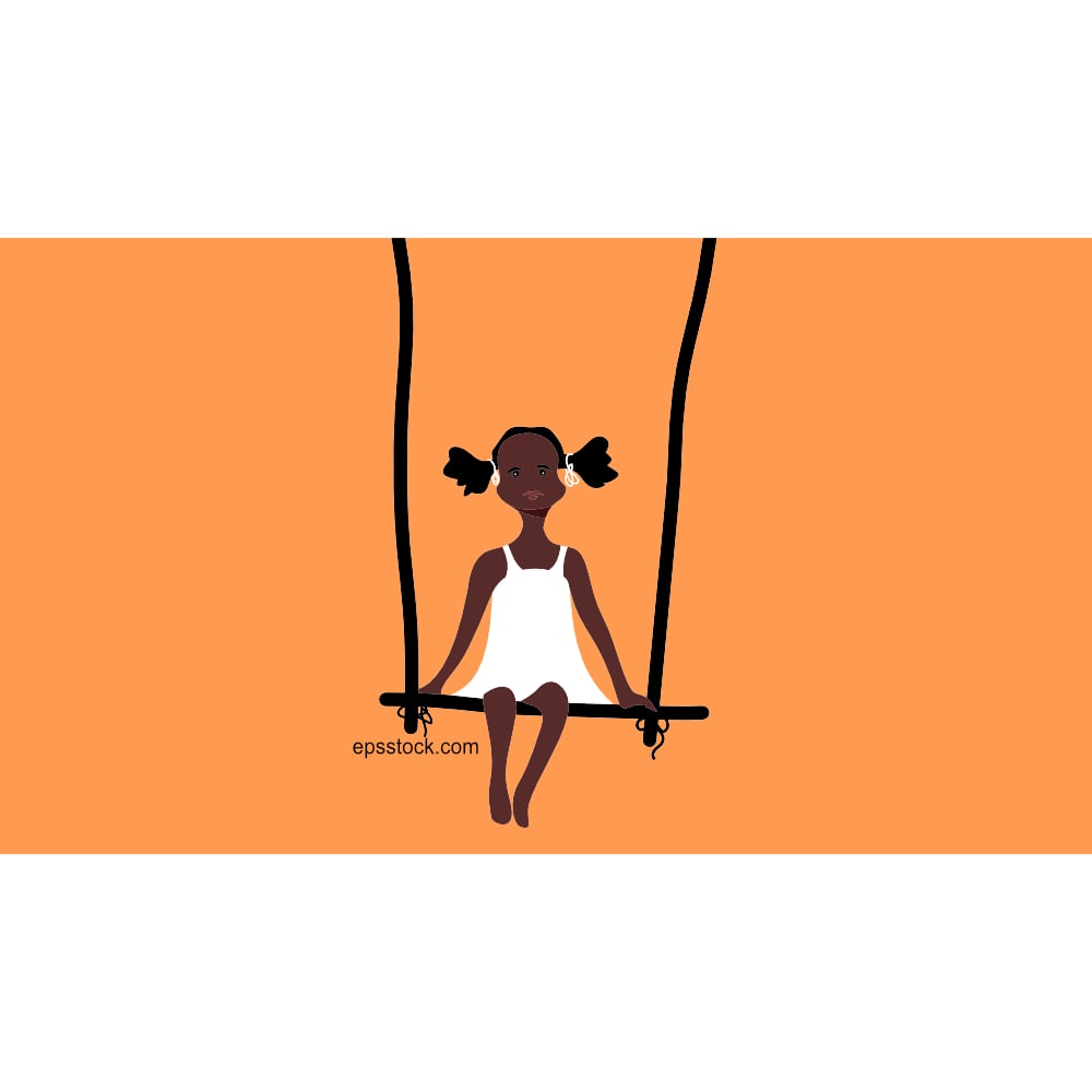 a child on a swing