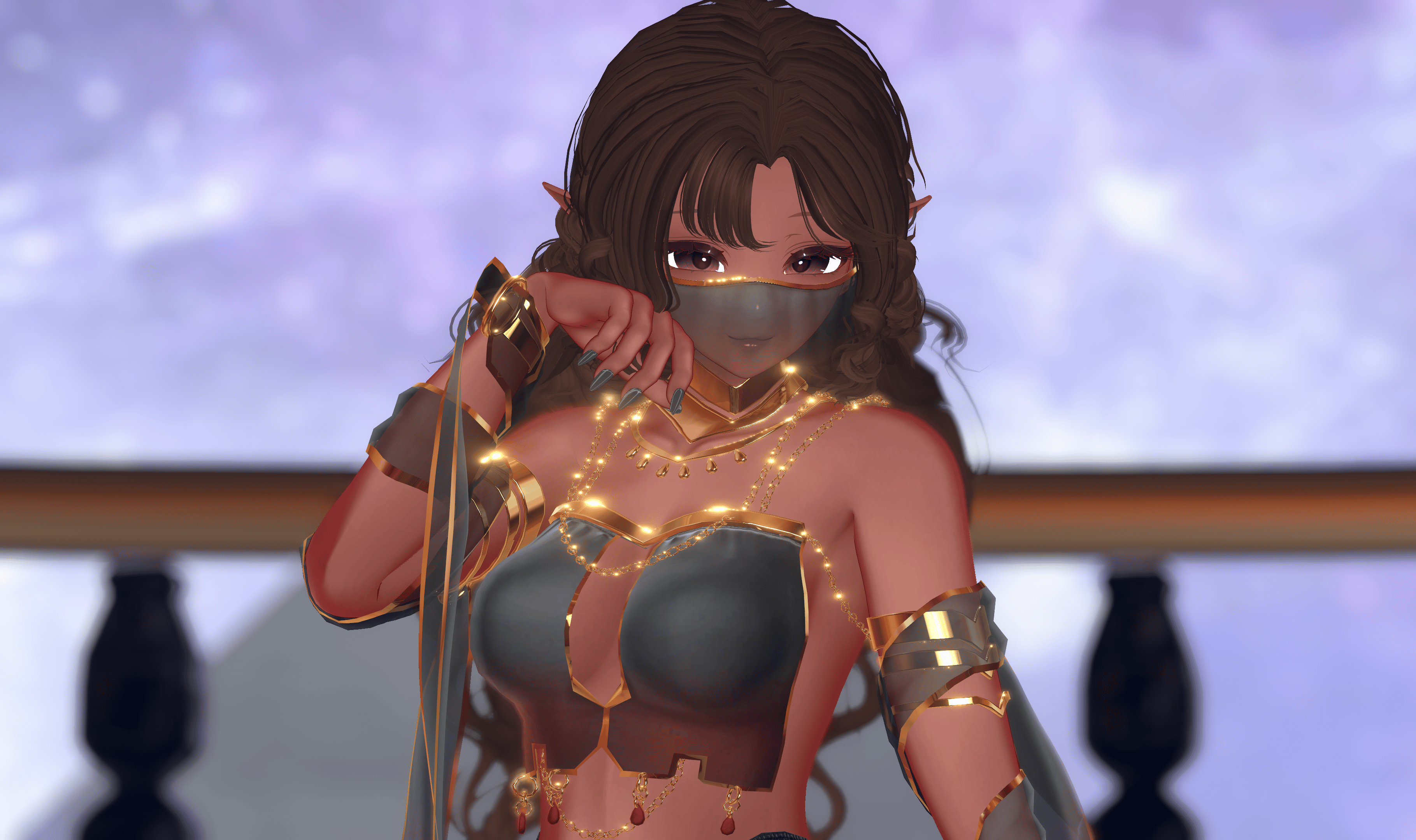 🐪 Harmont Dancer 🐪 Desert Royalty / Belly Dance Outfit 🐪 VRBase Egirl ...