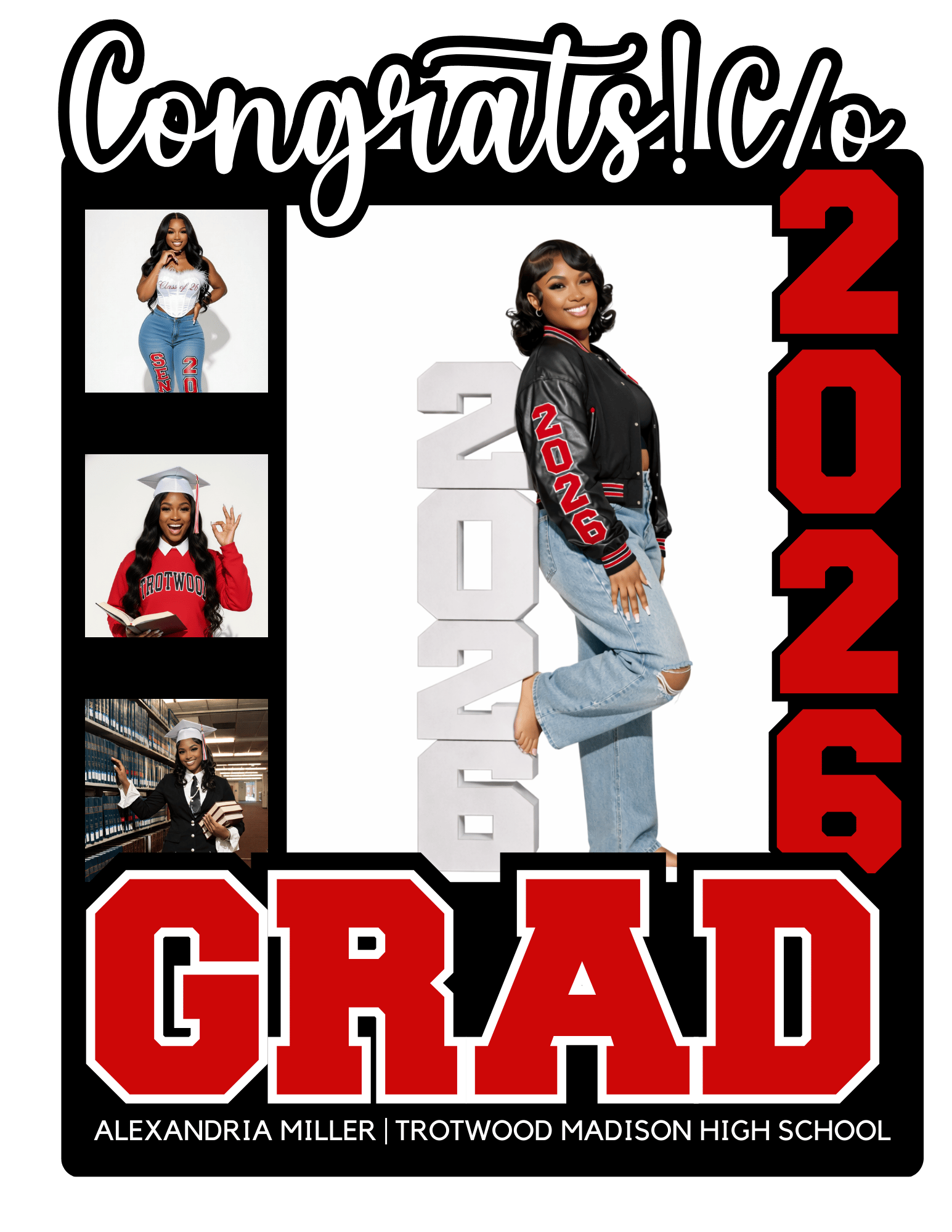 Graduation Fan Template Bundle – 11 Editable Canva Designs | Class of ...