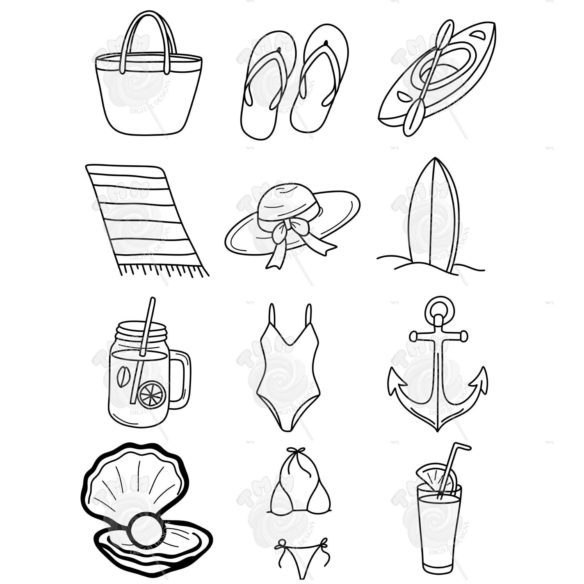 Summer 13 Bundle outlines TMM - Payhip