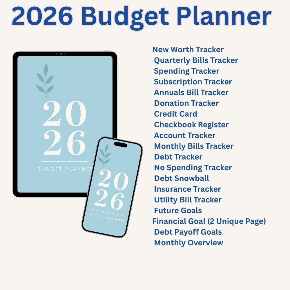 2026 printable money management planner 8.5x11 inch