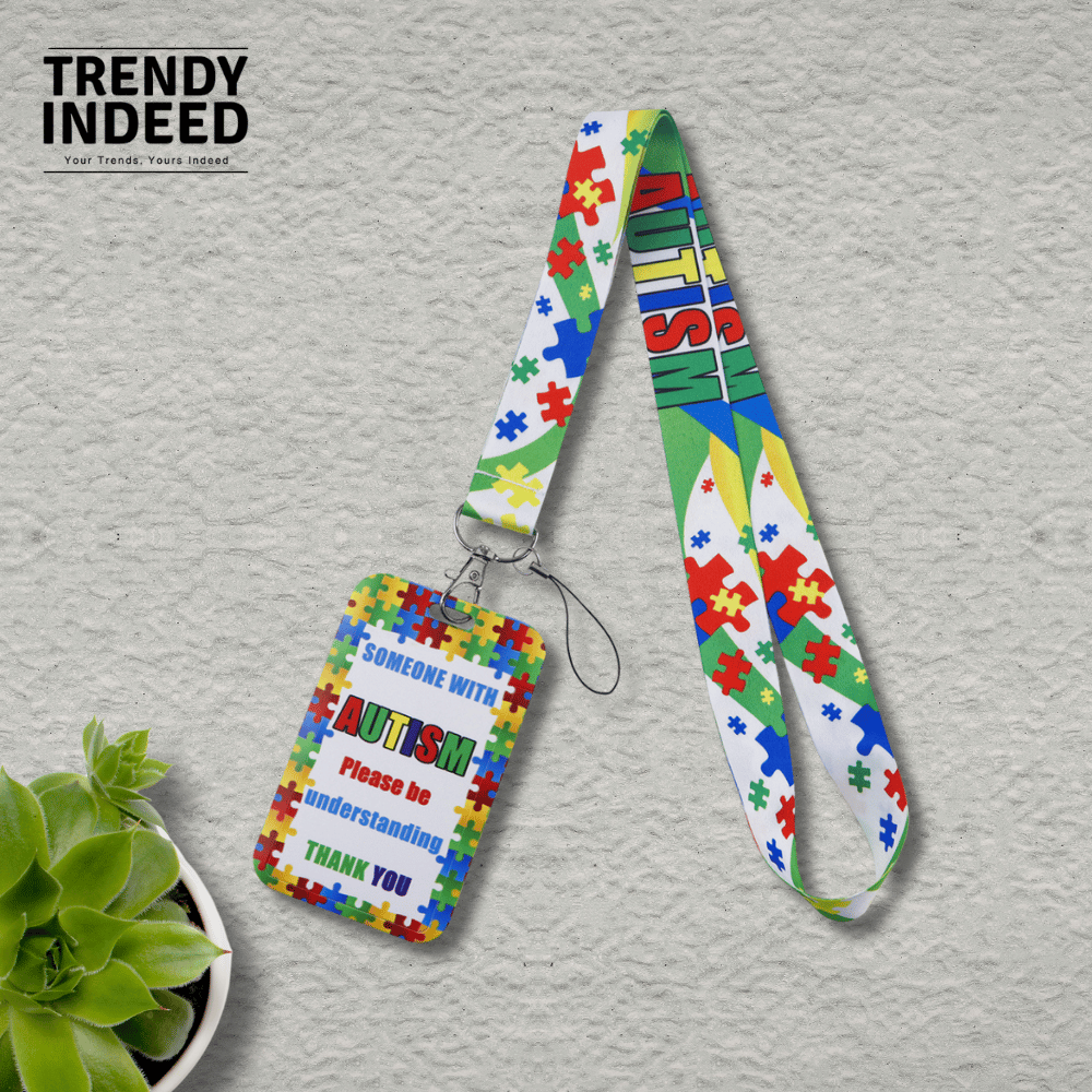 Mobile phone lanyard with ID card holder for school use