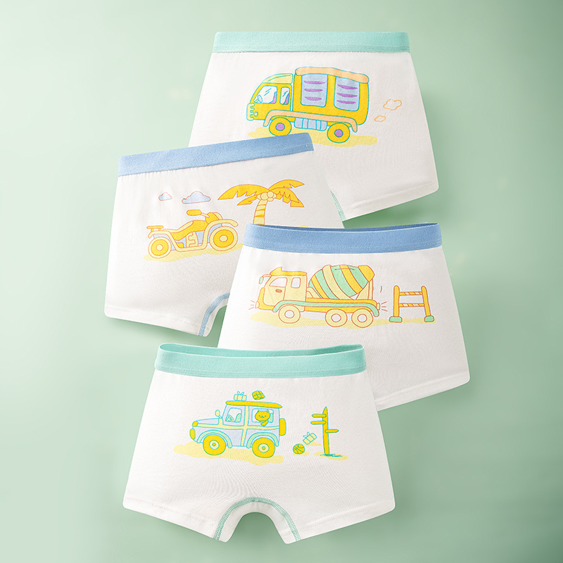 Soft breathable underwear for boys 3-12 years