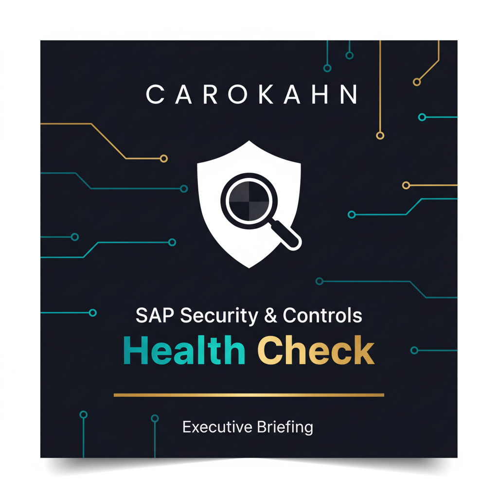 SAP Security & Controls Health Check – Executive Briefing
