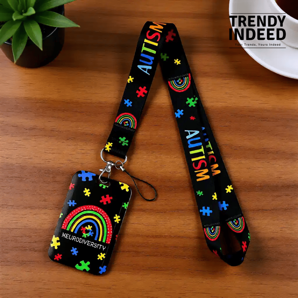 Awareness themed phone lanyard with secure buckle clip