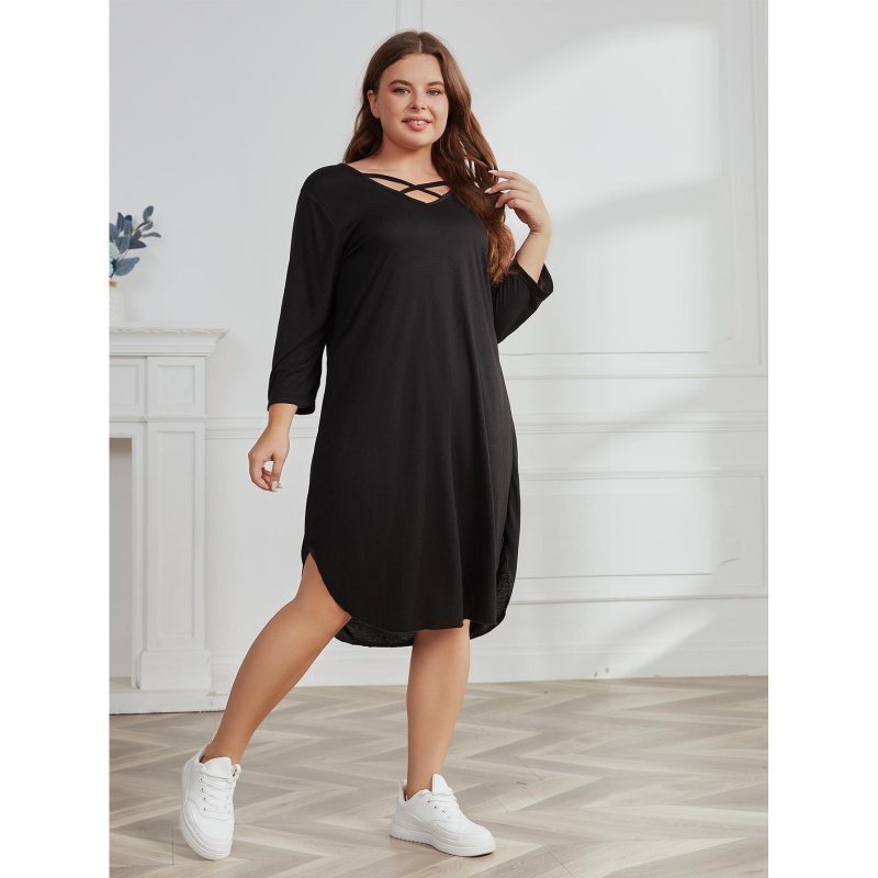 Women’s plus size casual long sleeve outfit