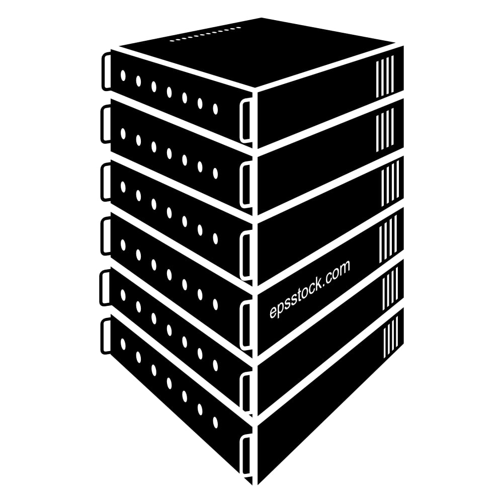 server isometric symbol