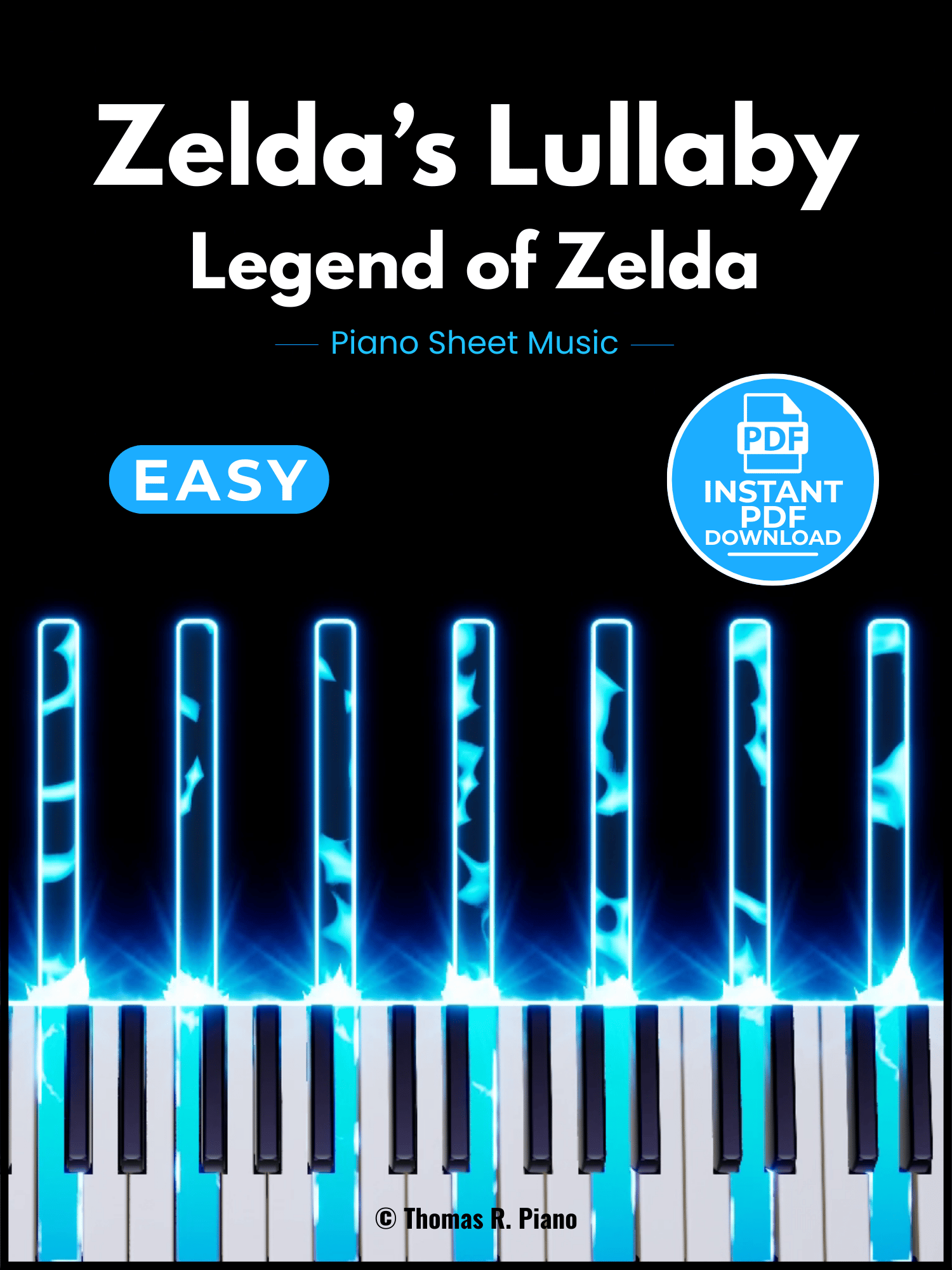 Zelda's Lullaby - The Legend of Zelda • Easy Piano Sheet Music