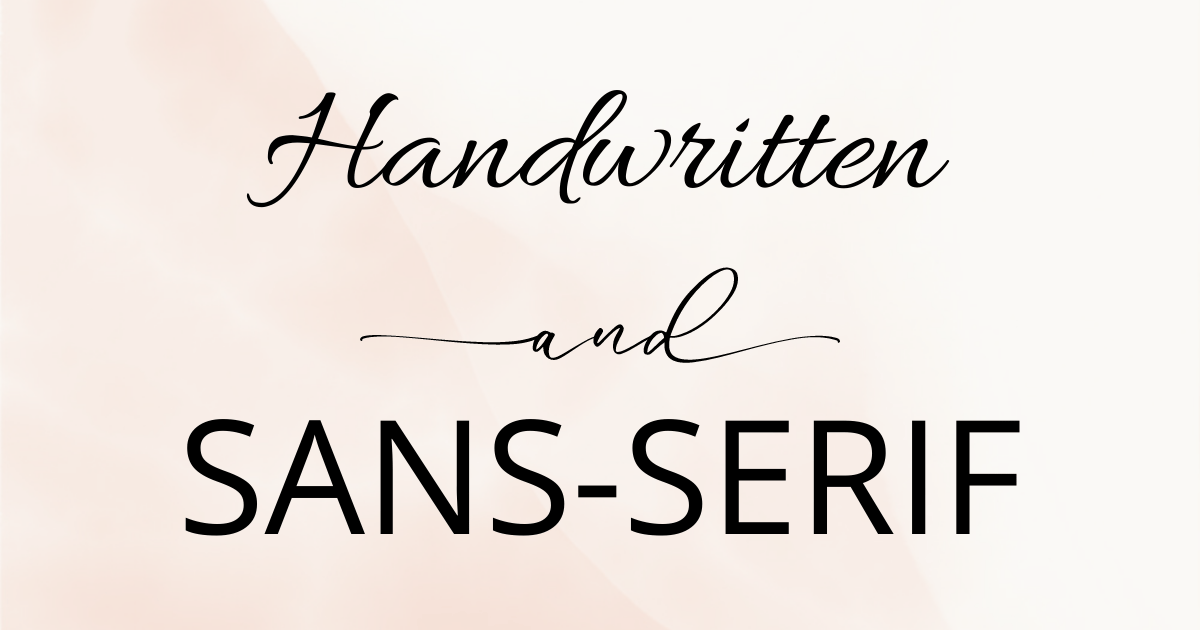 what canva fonts go together - 5 font pairing ideas for your Canva designs