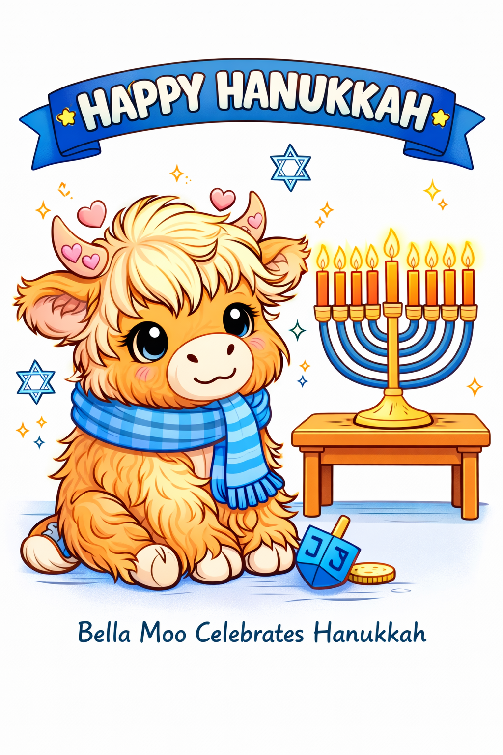 Kids Hanukkah celebration printable