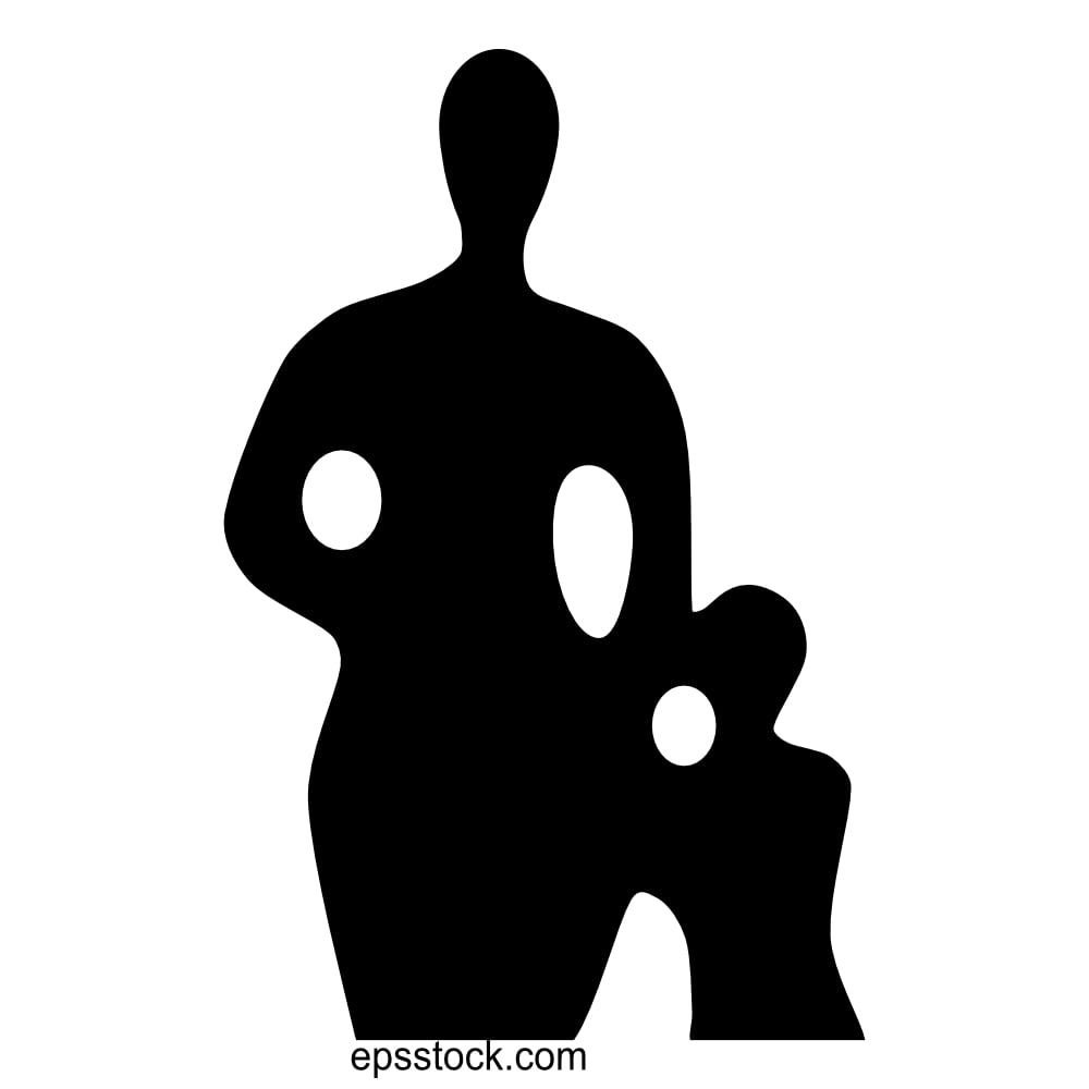 woman with a child