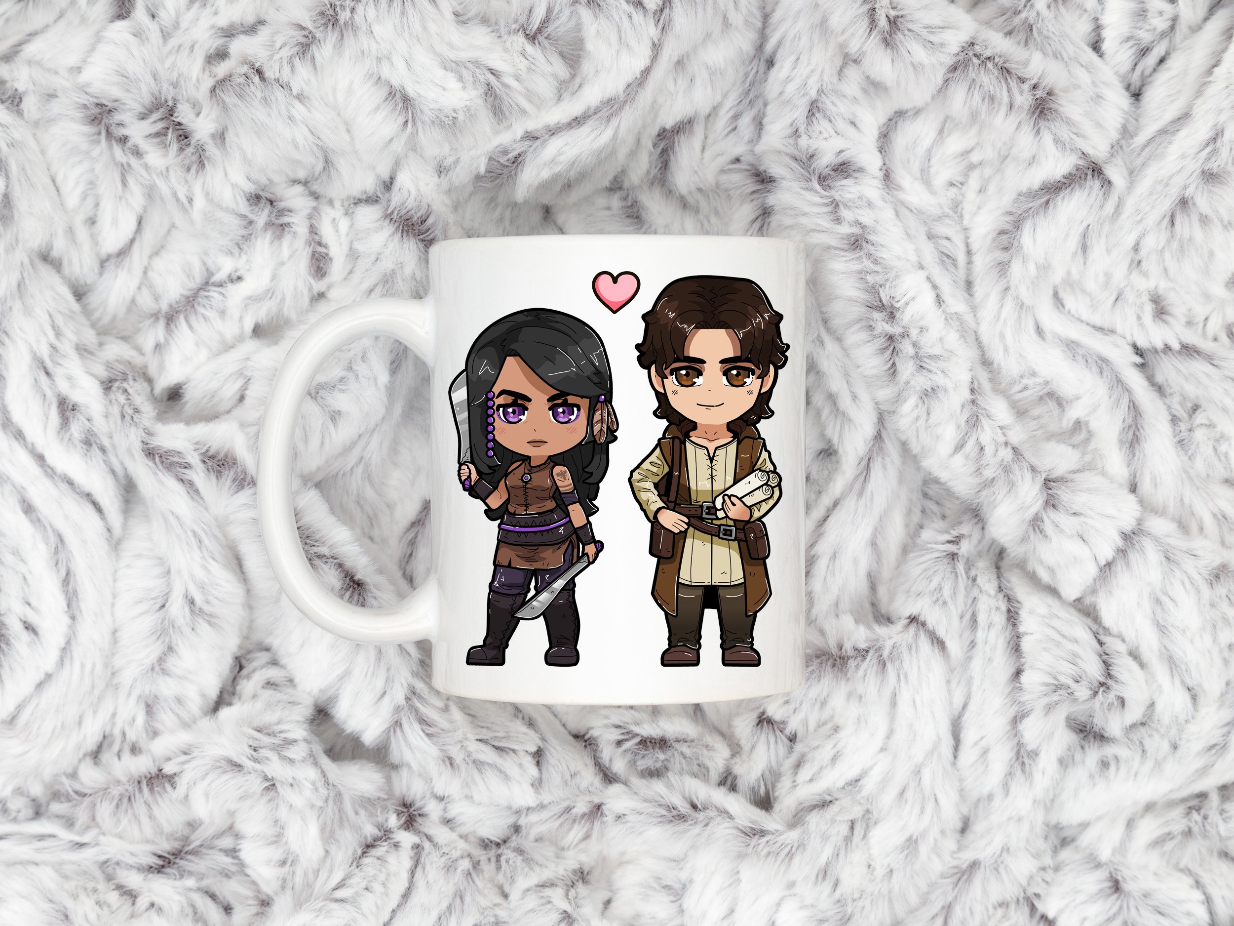 Tim Gordon Chibi Ilyon Chronicles - Leetra and Timothy Chibi Mug - Payhip