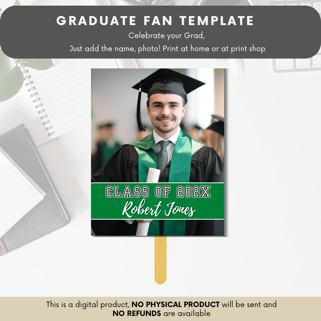 Graduate Fan Template - Style 3