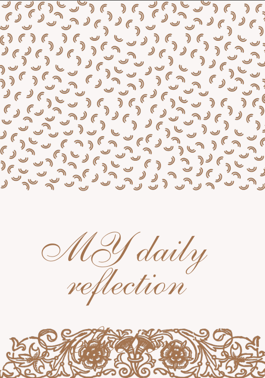 "Cover of A Gentle Place to Reflect daily journal – warm beige minimalist design with soft text reading MY daily reflection – aesthetic printable for gratitude and self-discovery."