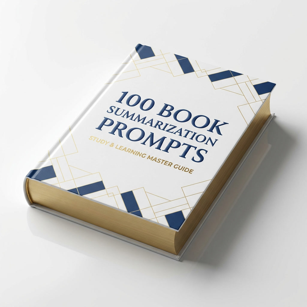 100 Professional AI Prompts Summarize Any Book Study Smarter Save Time Learn Faster