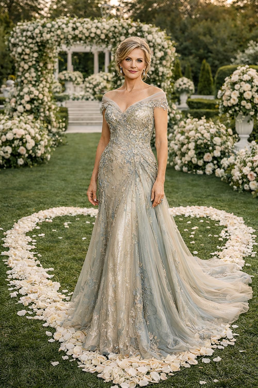 Mother Of The Bride  Luxury Wedding  Couture Wedding  Wedding Inspiration  Garden Wedding  Paris Fashion  Elegant Wedding  Wedding Season  Dusty Blue Wedding  Champagne Wedding