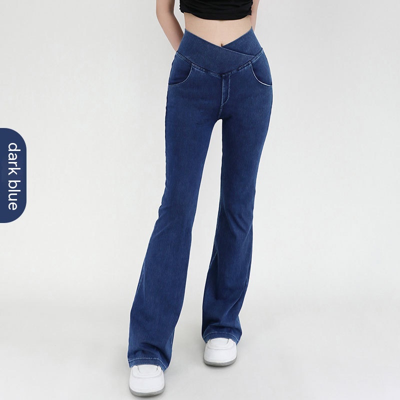 Casual workout flare leggings with body-shaping fit