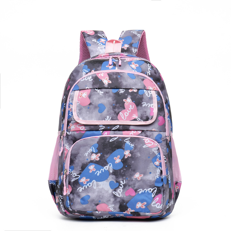 Lightweight colorful school bag with large storage space