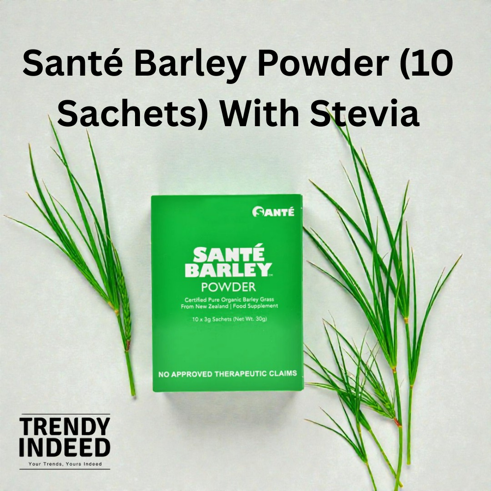 Organic barley grass drink sachets with stevia 10 pack by Santé