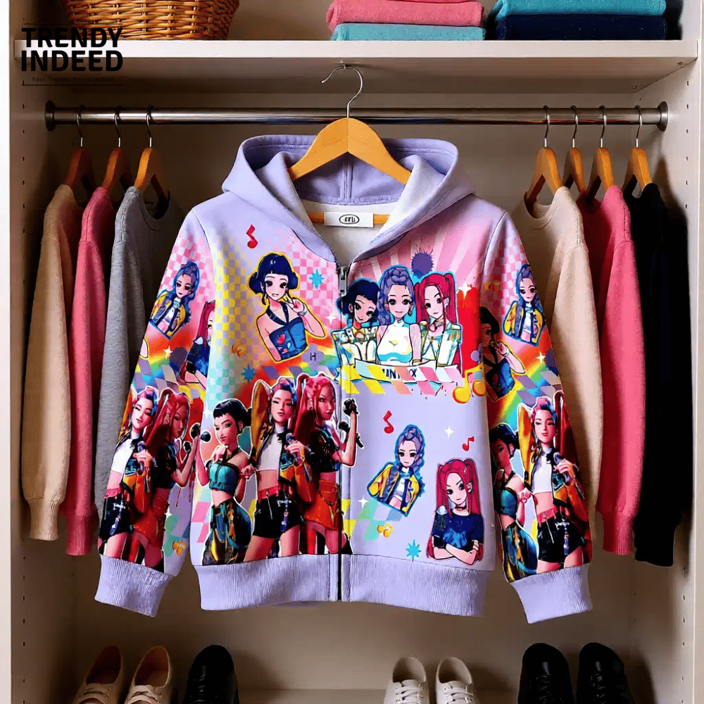 Children’s purple hoodie jacket for boys and girls 4 to 9 years