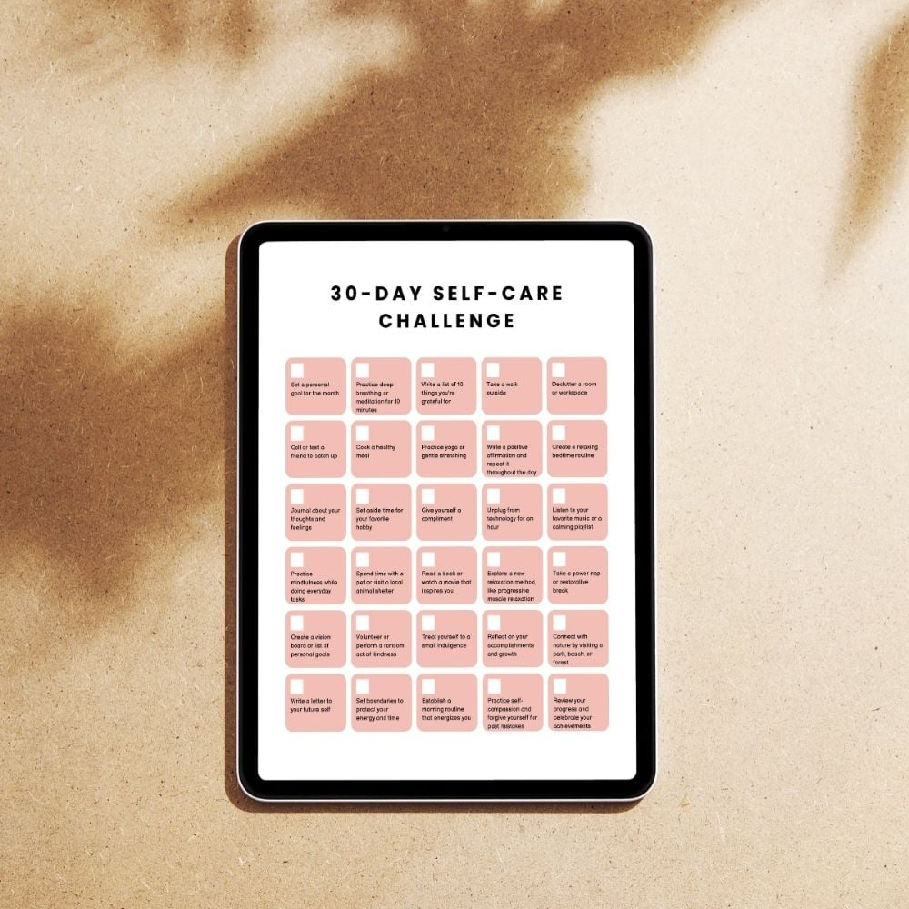 Printable ADHD planner 2026 self-care prompts and productivity pages