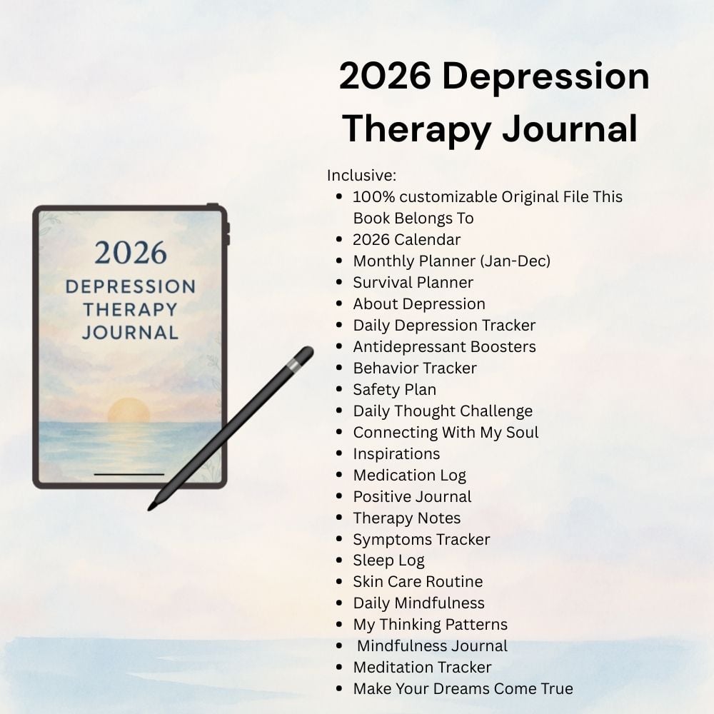 59-page therapeutic reflection journal digital download
