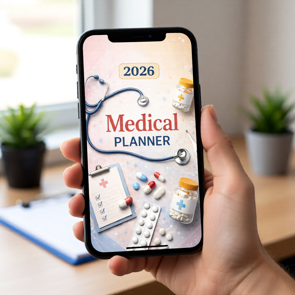 2026 doctor visit and prescription tracker printable