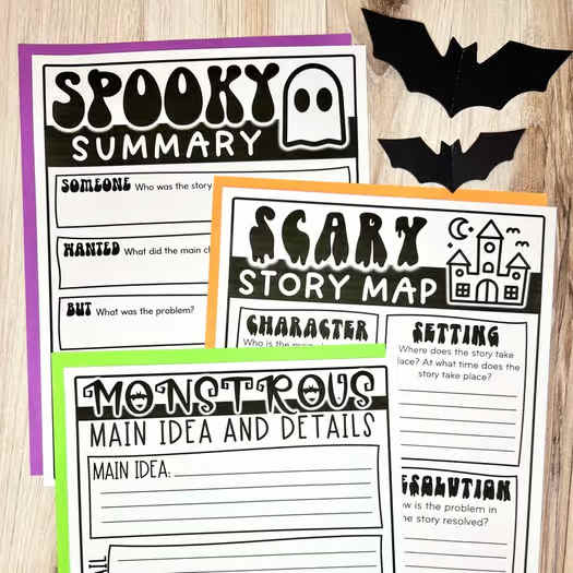 Halloween Activities | Math & Language Arts Worksheets | Writing Prompts
