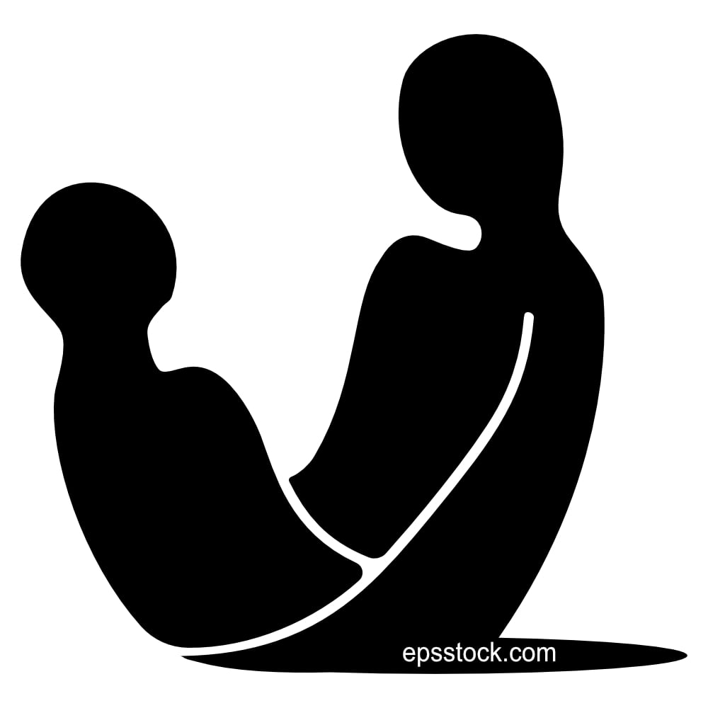 statue of mother and child