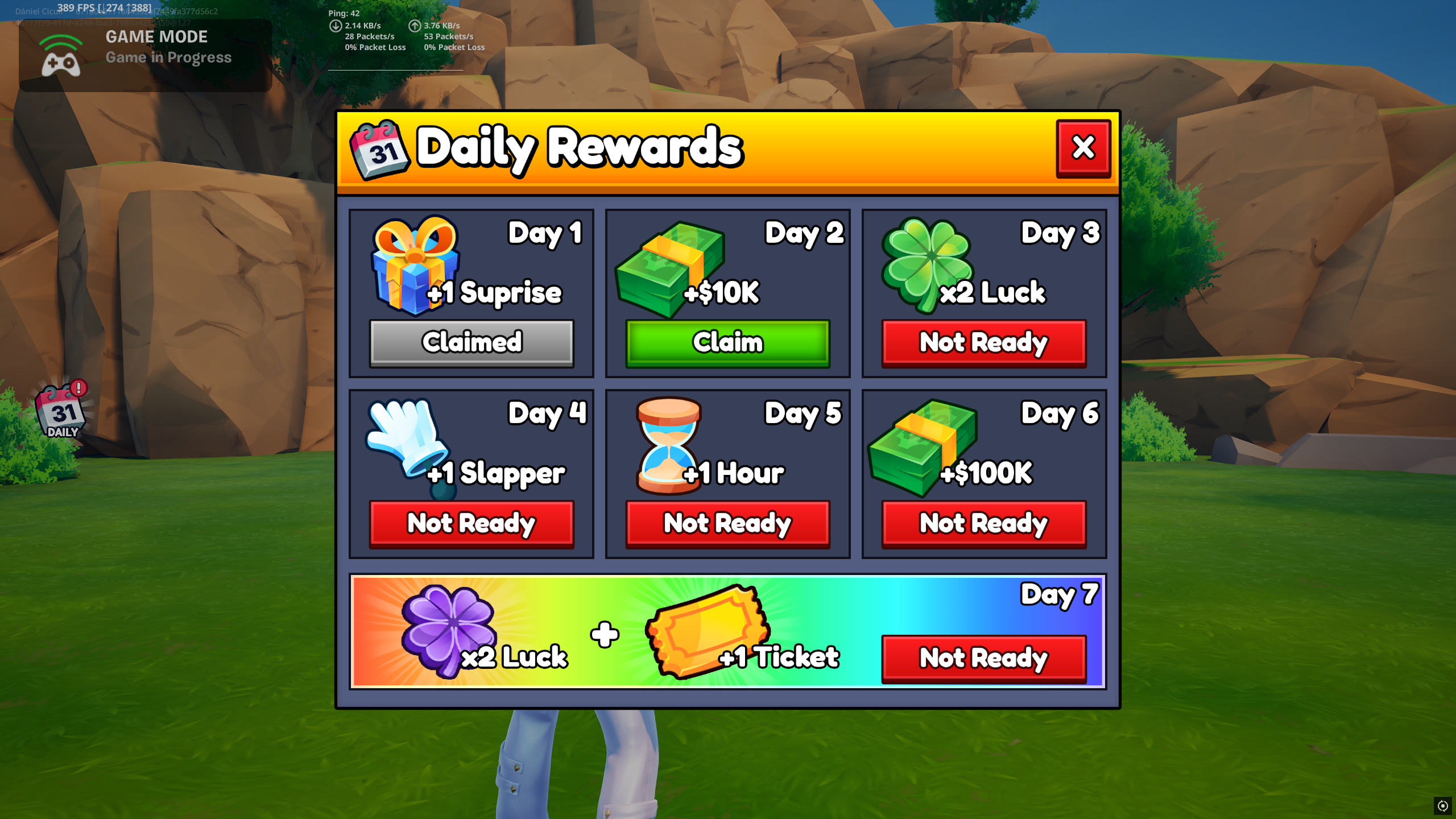 📆 Daily Rewards
