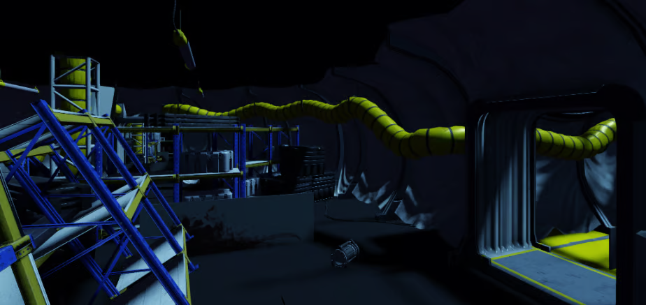 Crystal lit cavern environment Roblox
