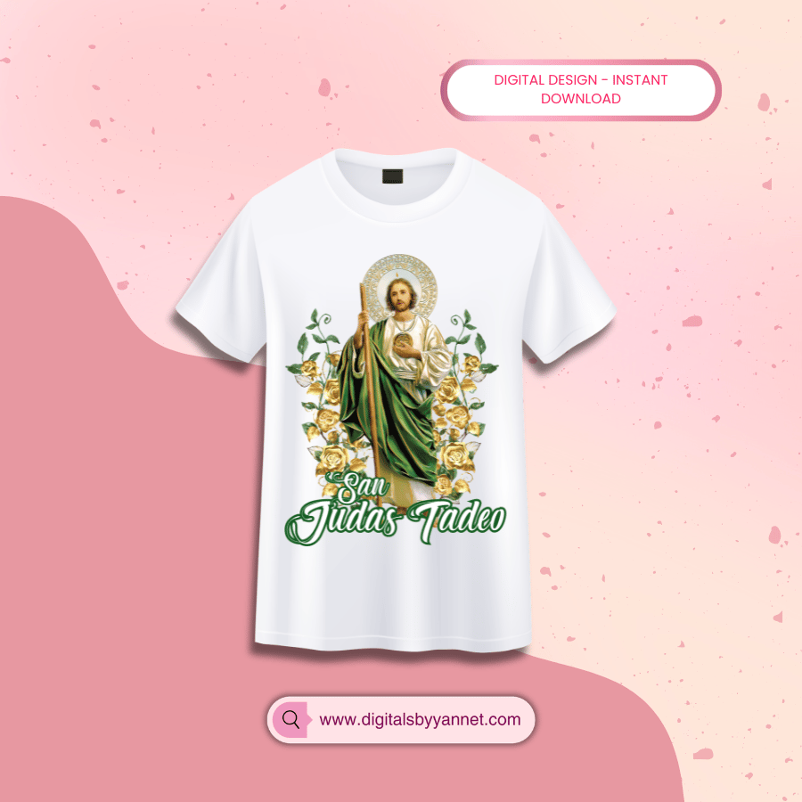 San Judas Tadeo PNG para Sublimar | Imagen Religiosa Digital Descarga Instantánea