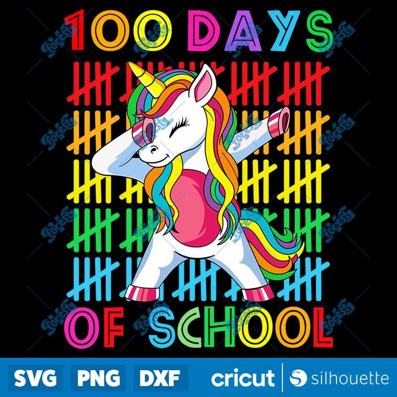 Happy 100 Days of School SVG - Teacher & Student Shirt Cut File
