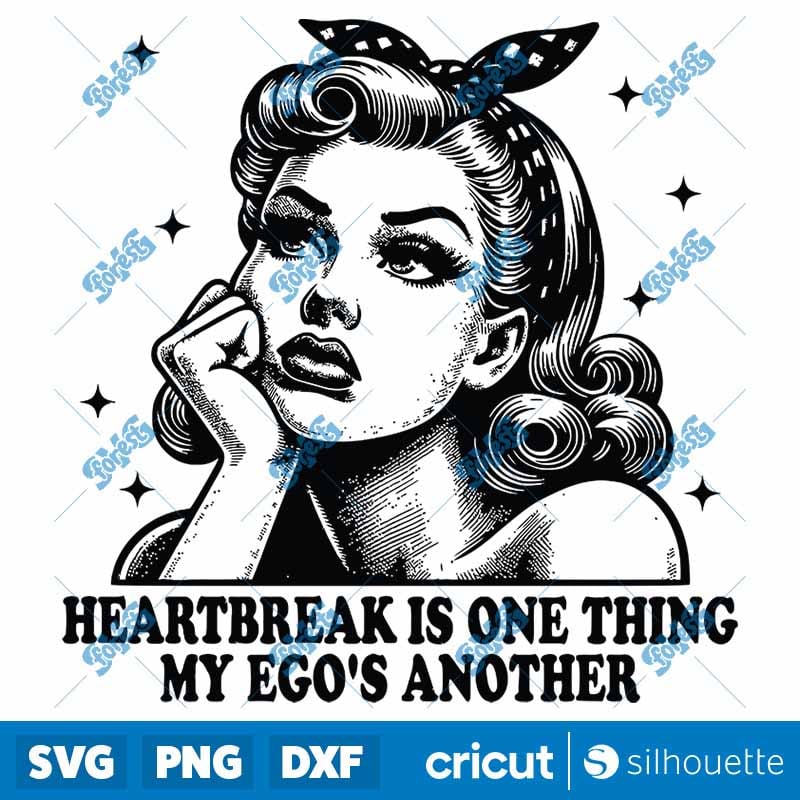 Heartbreak Is One Thing SVG - Vintage Pin Up Summer Era Vector Art