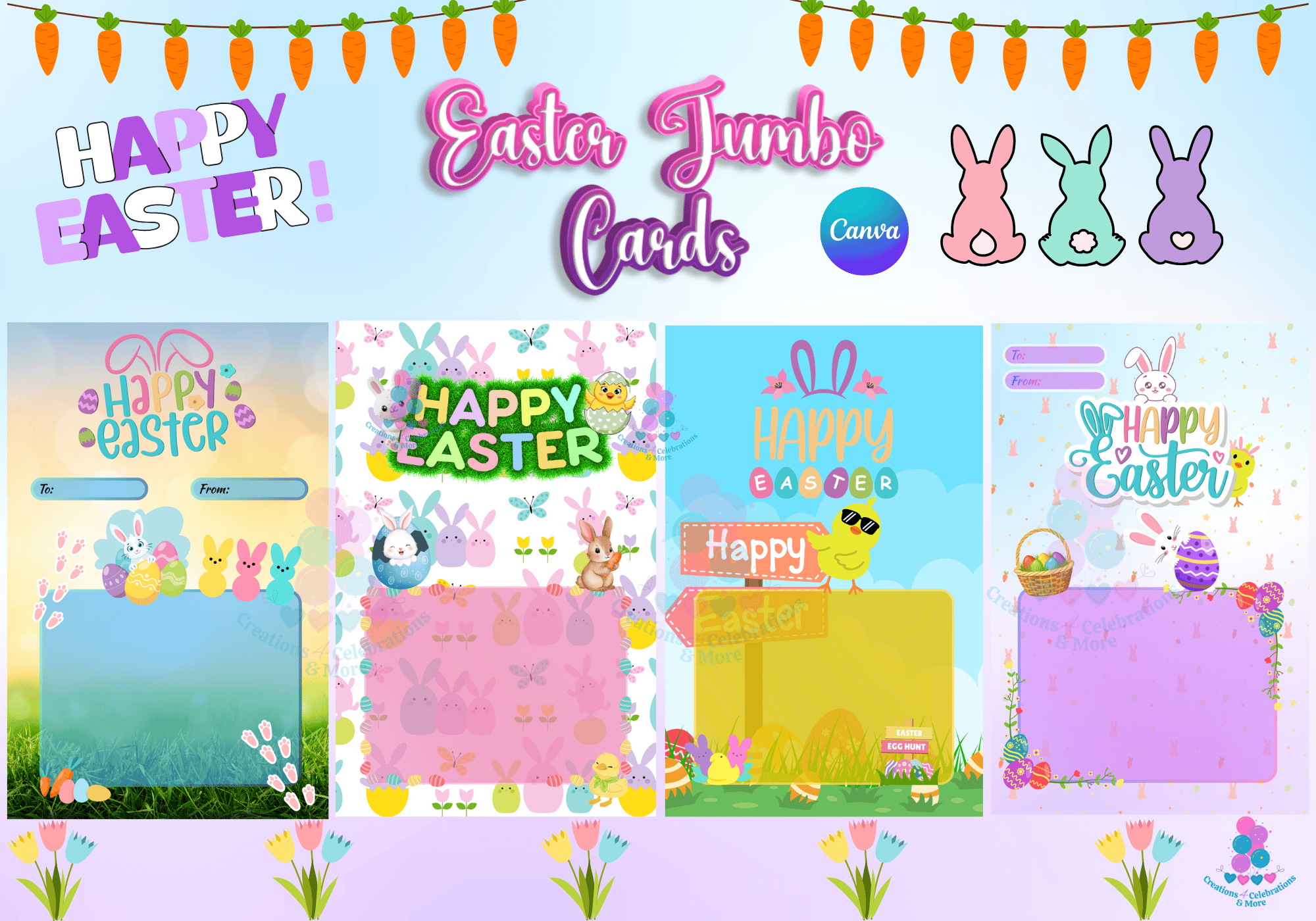 Creations 4 Celebrations & More - Easter Templates - Payhip