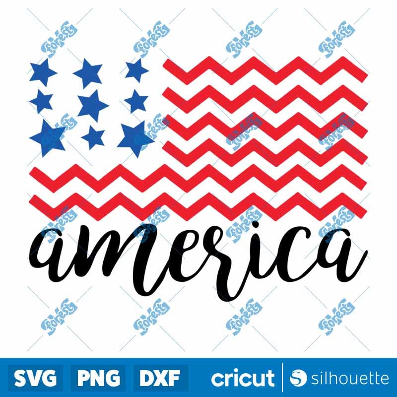 American Flag SVG - 4th of July Patriotic USA Cut Files for Cricut