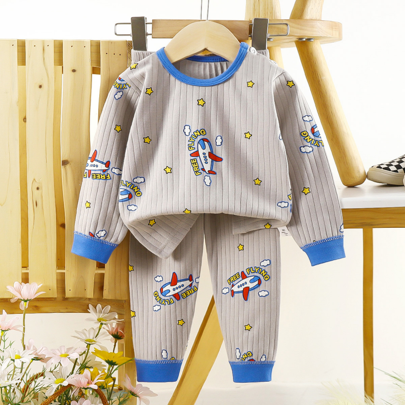 Children pure cotton sleepwear set cozy home clothes