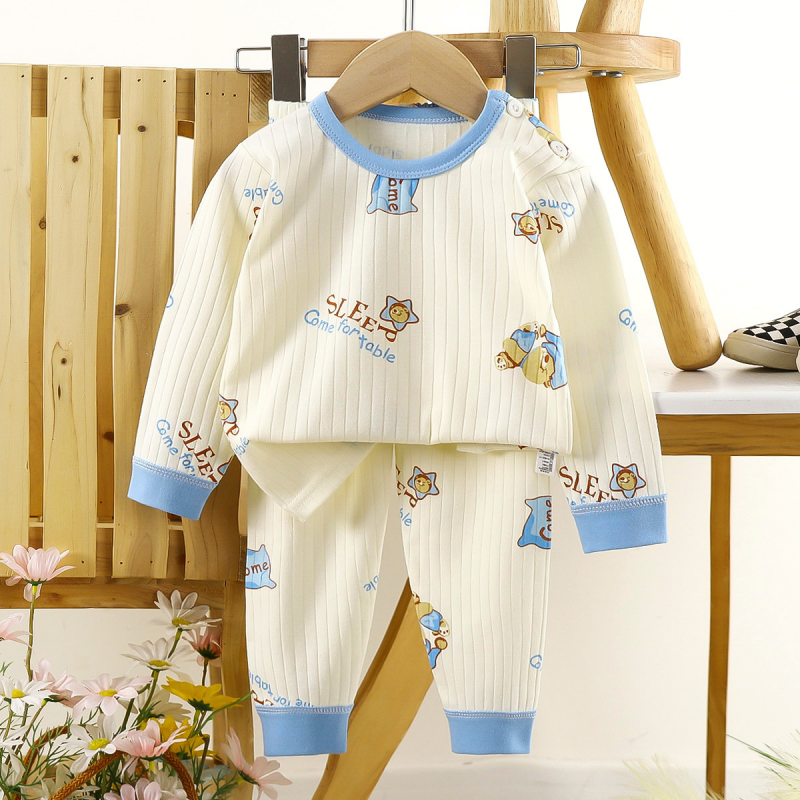 Soft cotton baby pajamas set comfortable kids nightwear