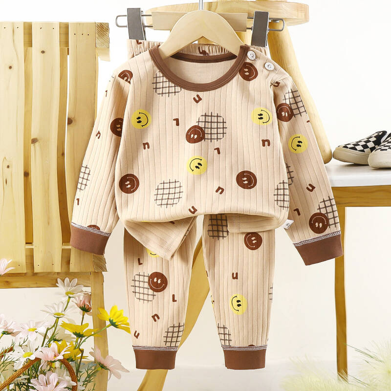 Boys girls cotton pajamas set cute and comfortable sleepwear