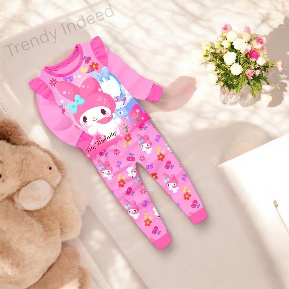 Kids luminous pajamas cartoon character inspired sleepwear set