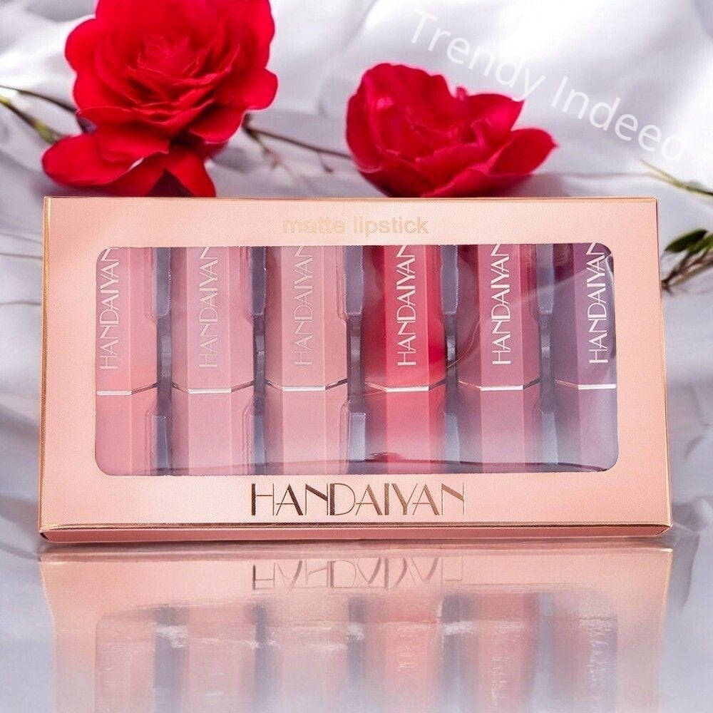 HANDAIYAN matte lipsticks soft smooth finish makeup set