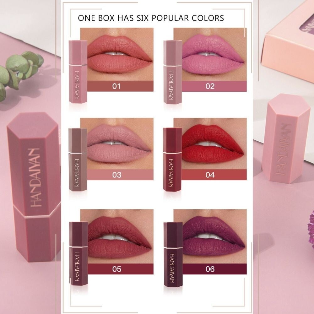 HANDAIYAN matte lipstick set long lasting smooth texture lip makeup