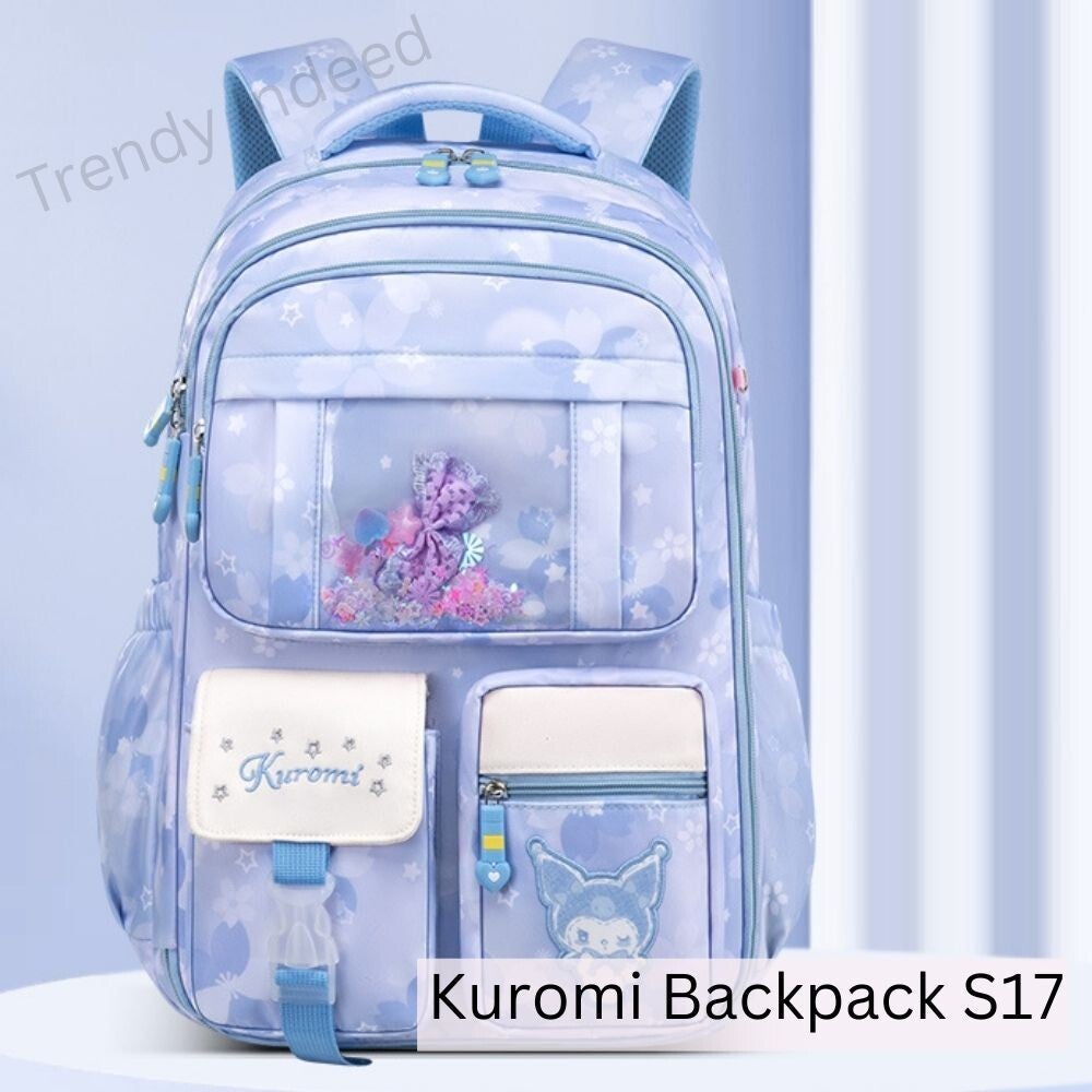 Girls character inspired backpack durable waterproof school bag